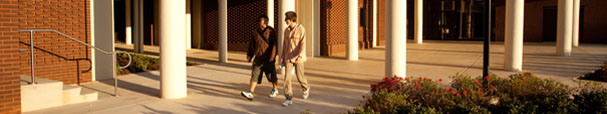 Students walking